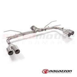 Fiat 124 Spider Ragazzon Axle Back Quad 80 MM Tips